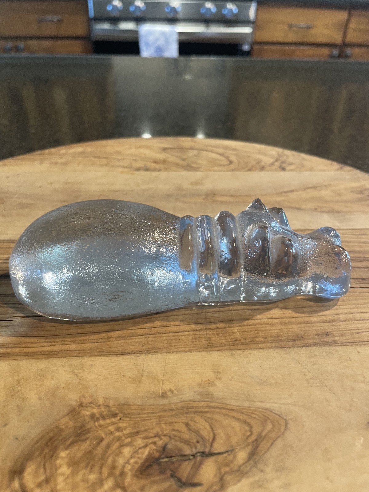 Kosta Boda Sweden “Zoo Series” Art Glass Hippo Designed By Bertil Vallien, EUC