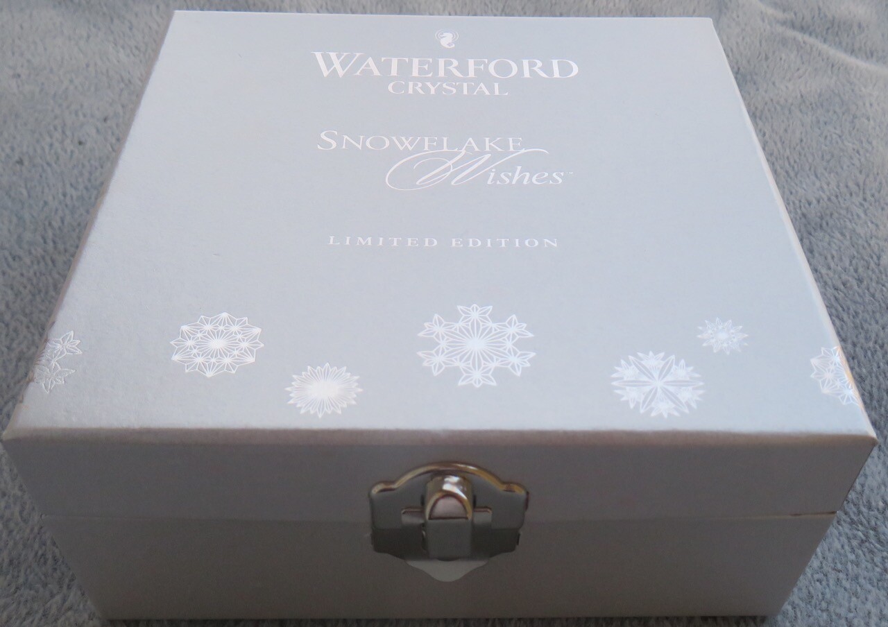 WATERFORD Crystal Carina 2012 Snowflake Wishes “Courage” Christmas Ornament NIB