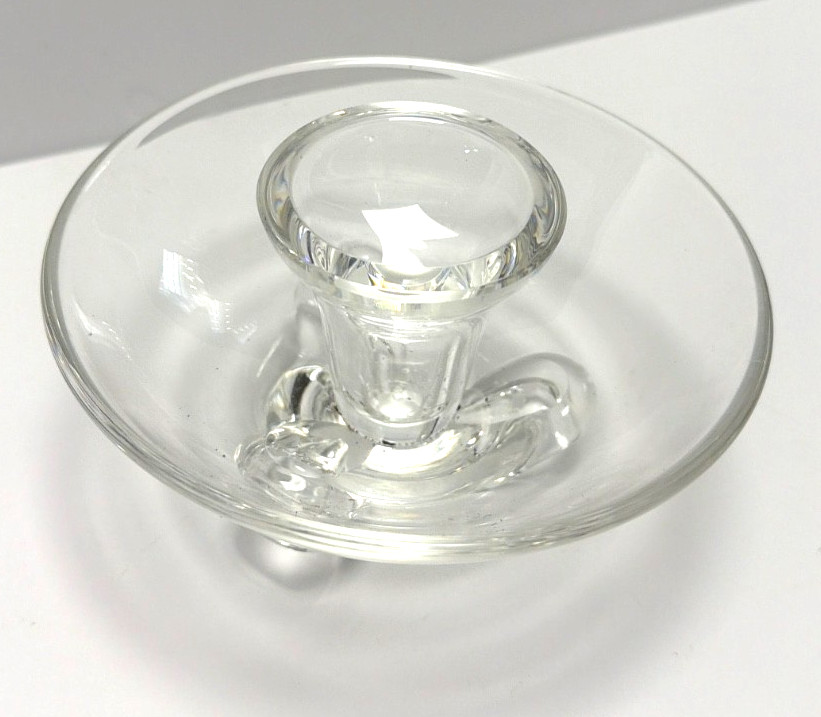 Vintage Steuben Glass “Arch Coronet” Mid-Century Crystal Candlestick Holder #803