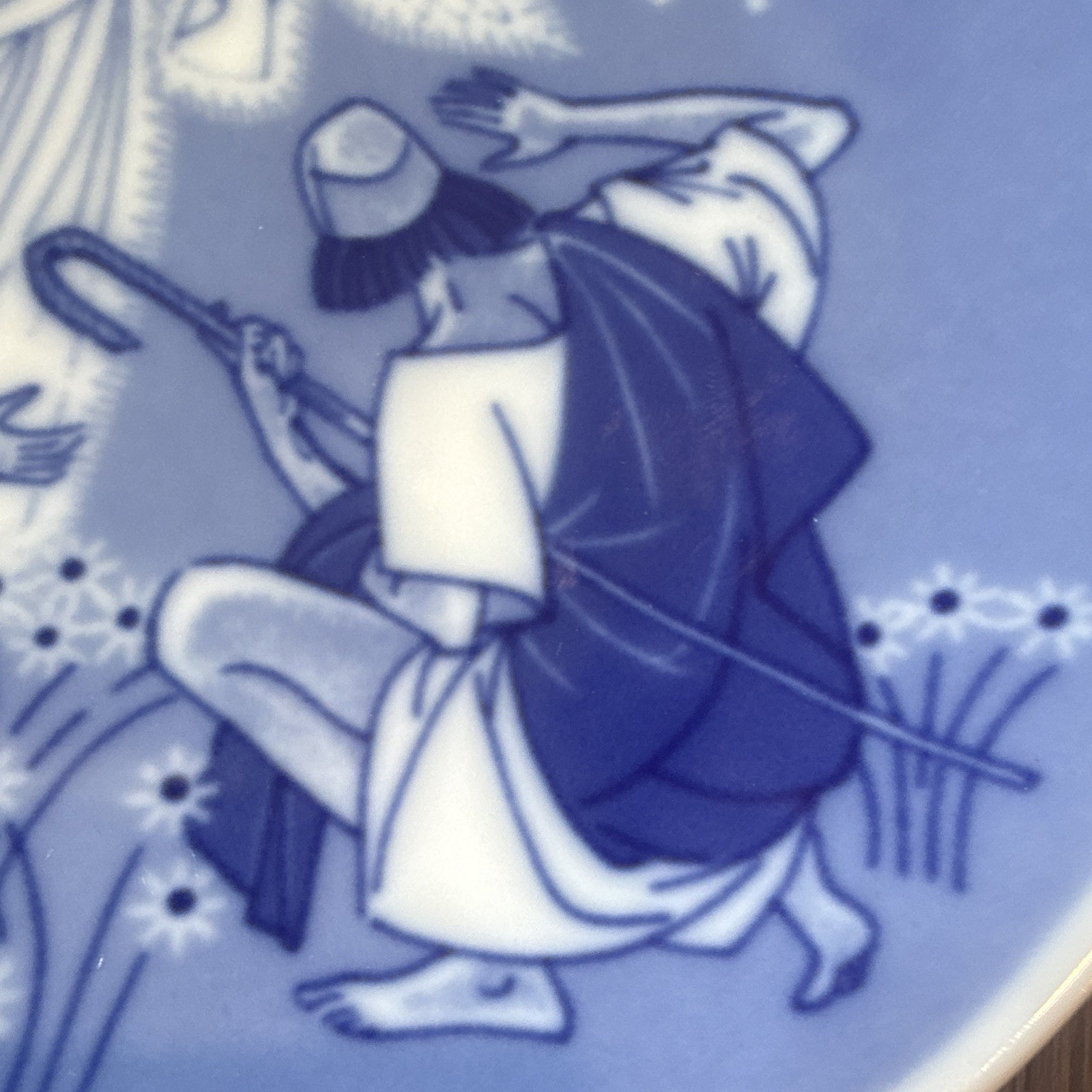 Porsgrunds Porselænsfabrik Collector Plate 1974 The Shepherds 7 in Norway