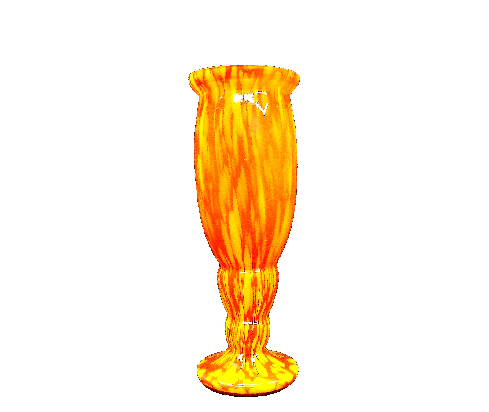 Fine Quality Czech-Deco End-of-Day Cased Art Glass Vase…….Possibly Kralik