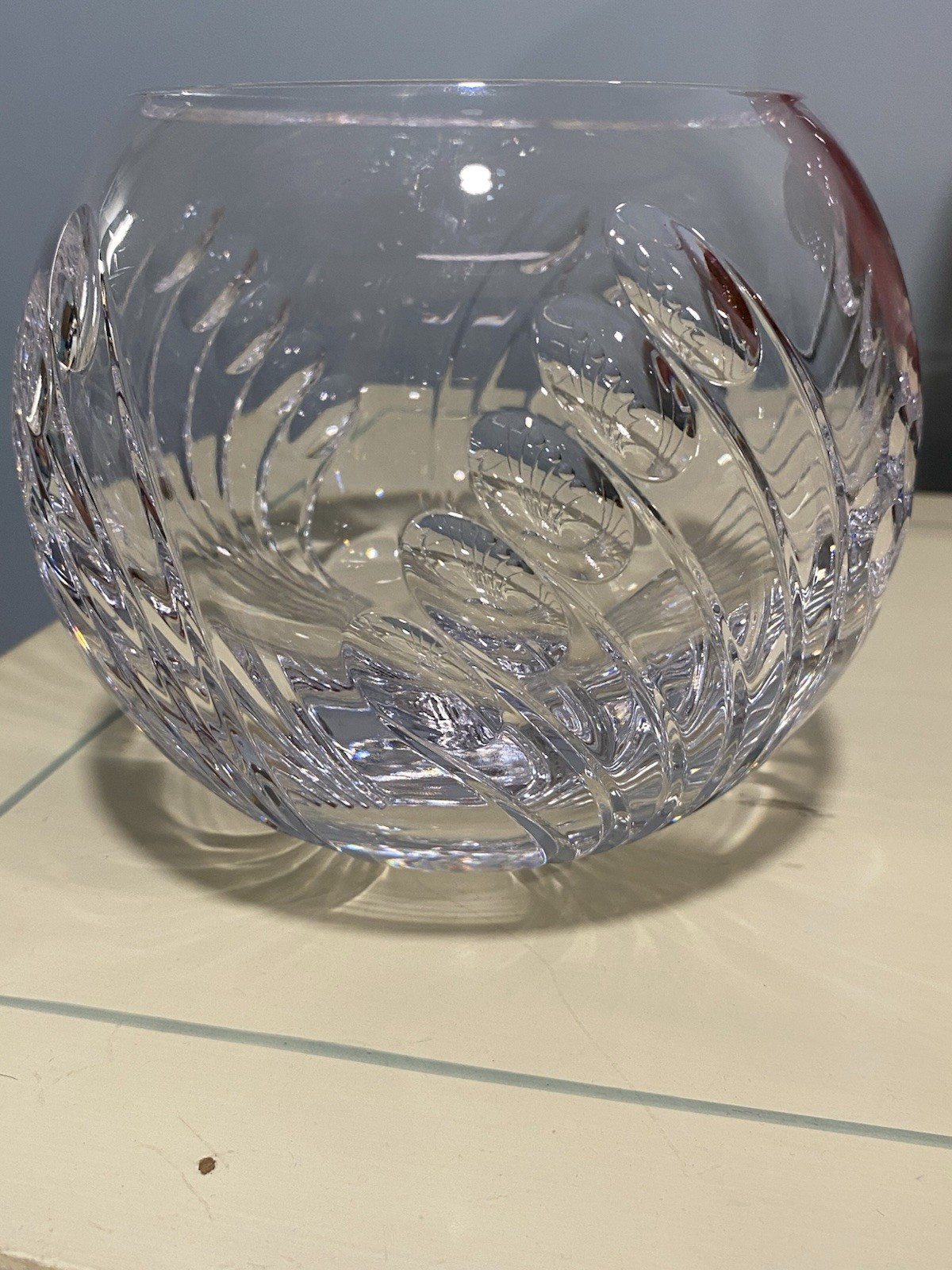 Limited Edition, Vintage Atlantis Lead Crystal Bowl Handblown Portugal 121/350