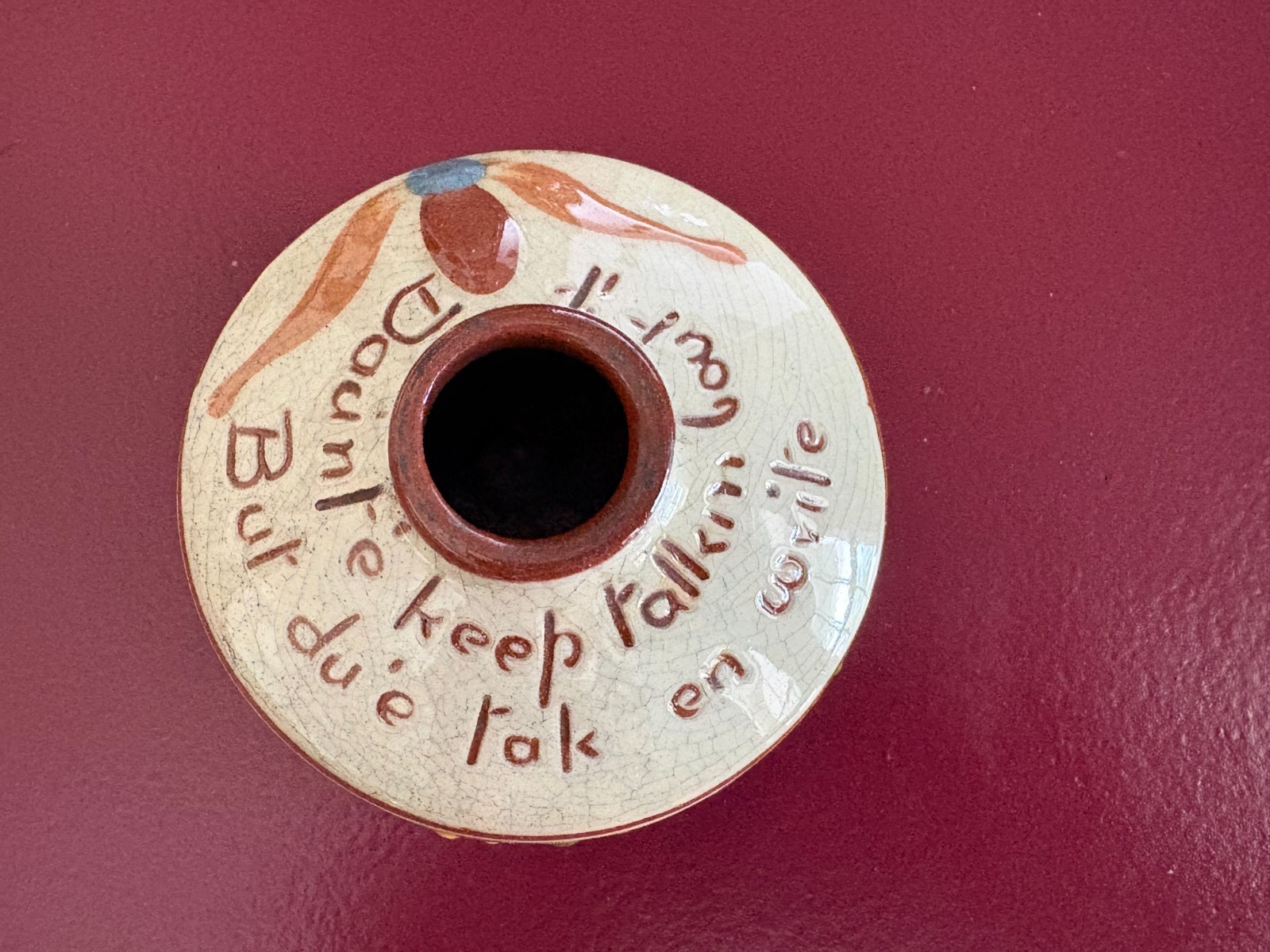 Vintage Motto Ware Ink Well