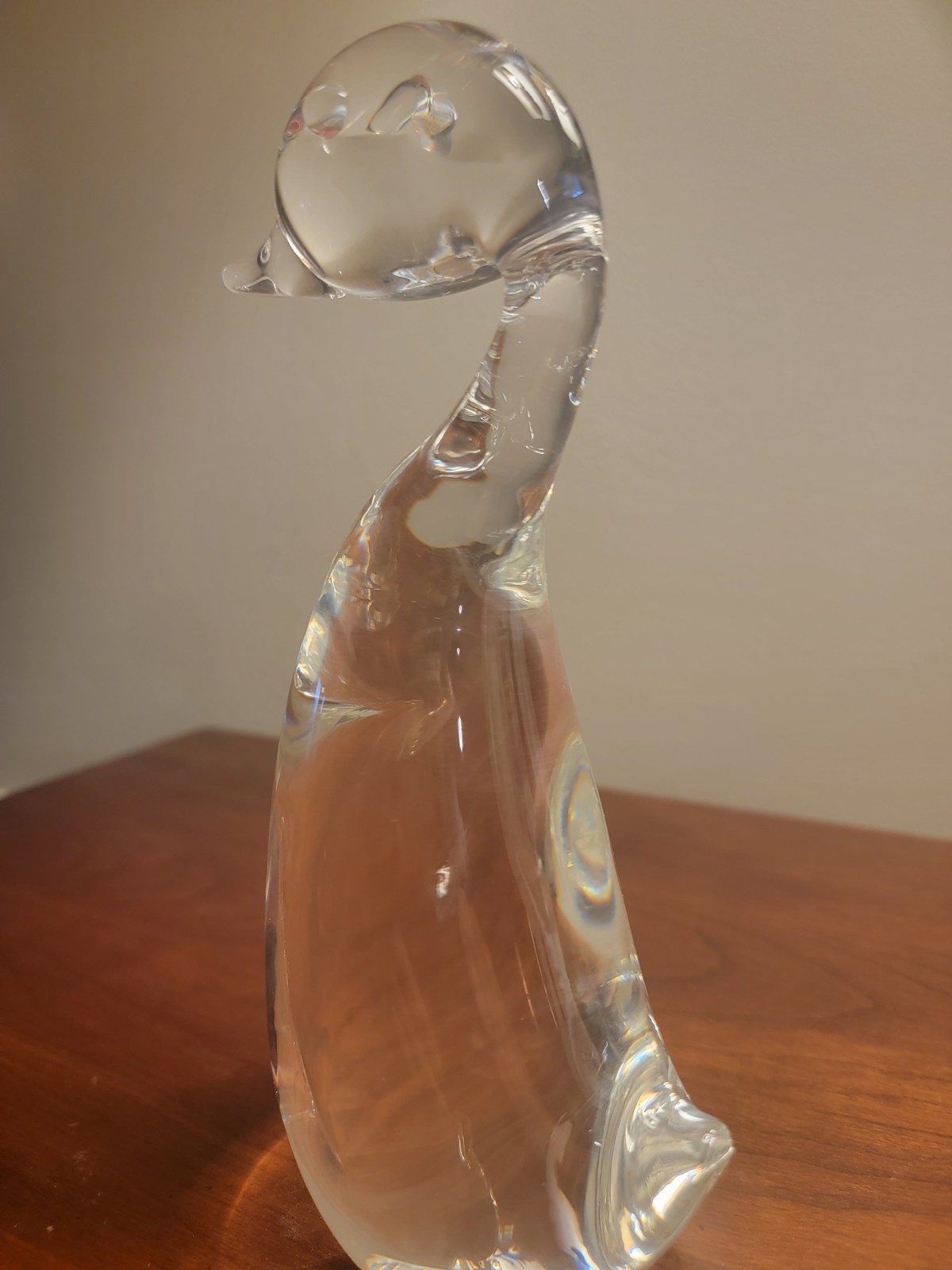 VINTAGE Steuben LEAD CRYSTAL Goose Flawless Condition Design by Lloyd Atkins