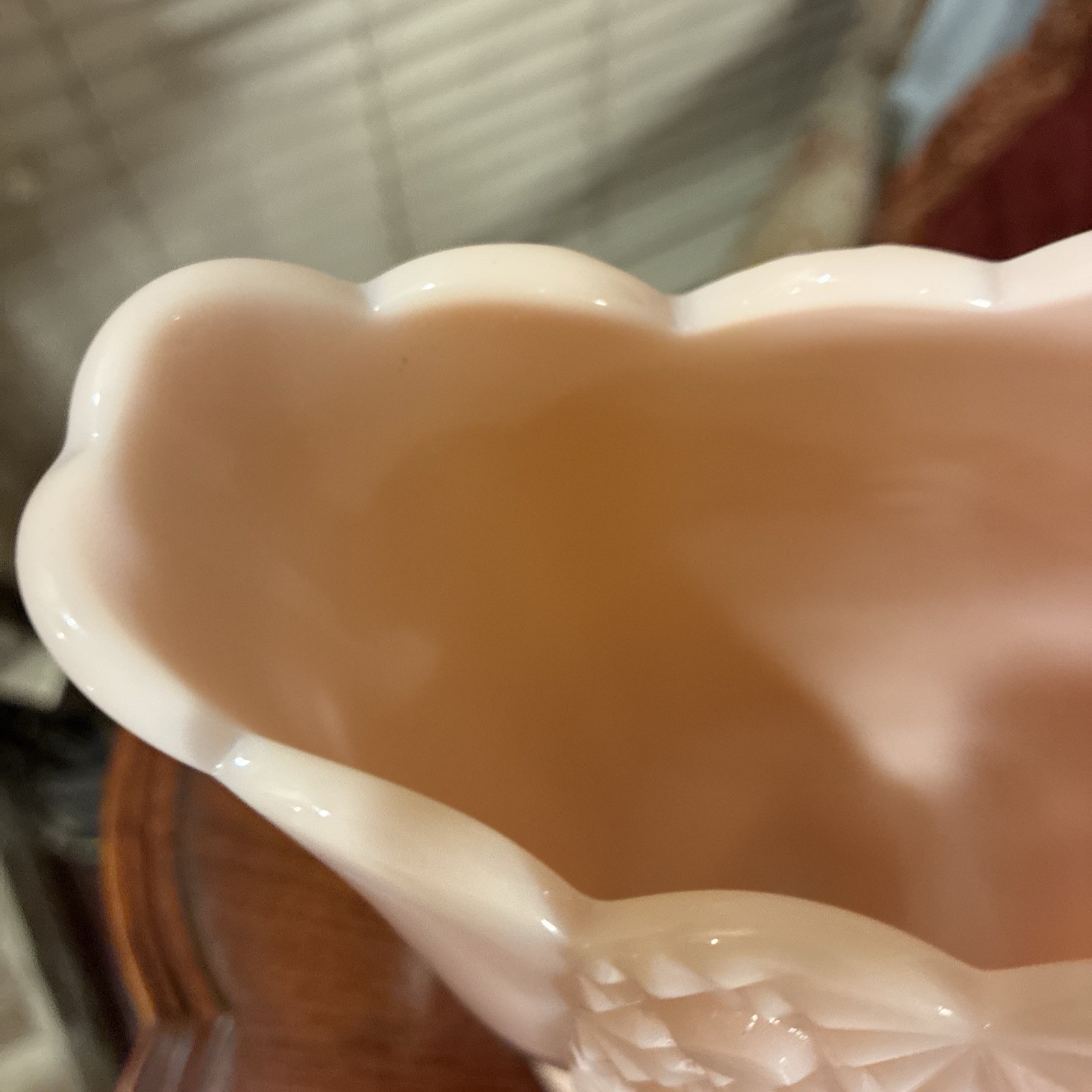 Vintage Fenton, Rose, Milk, Fan Vase Daisy, And Button Pattern From The 1950’s