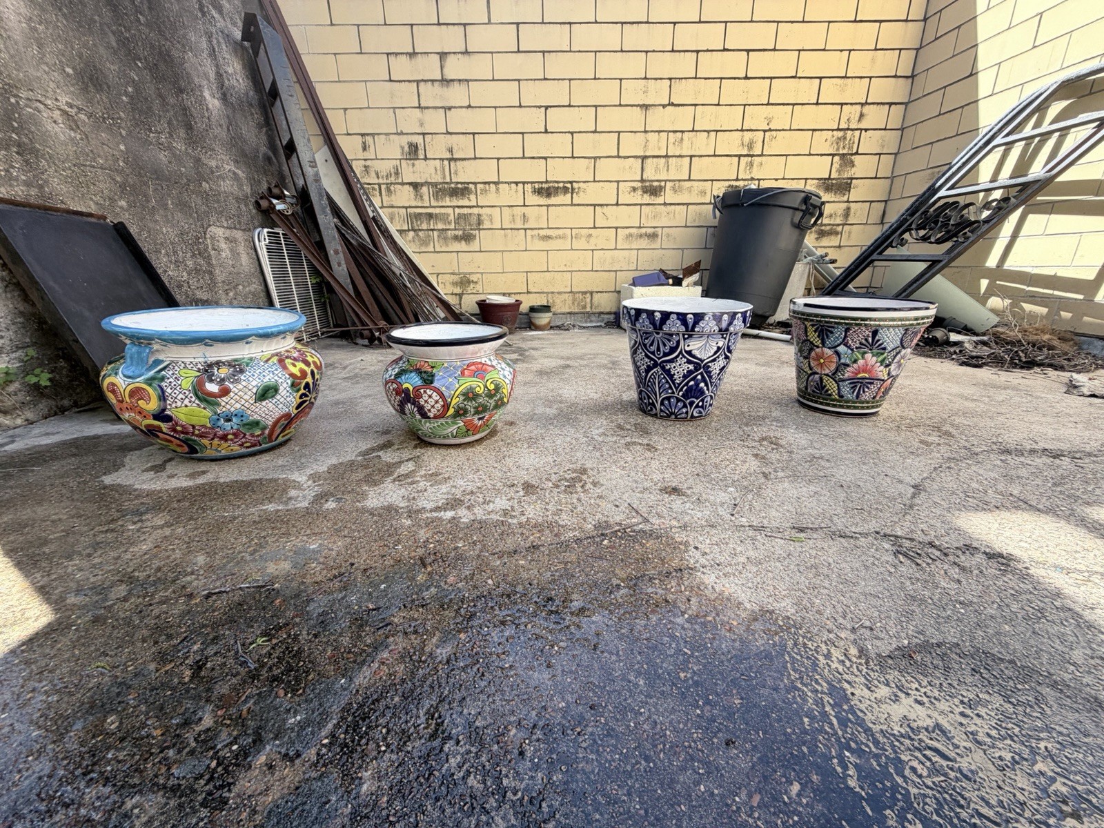 Handmade Multicolor Ceramic Art Pottery Planter, Floral & Animal Designs