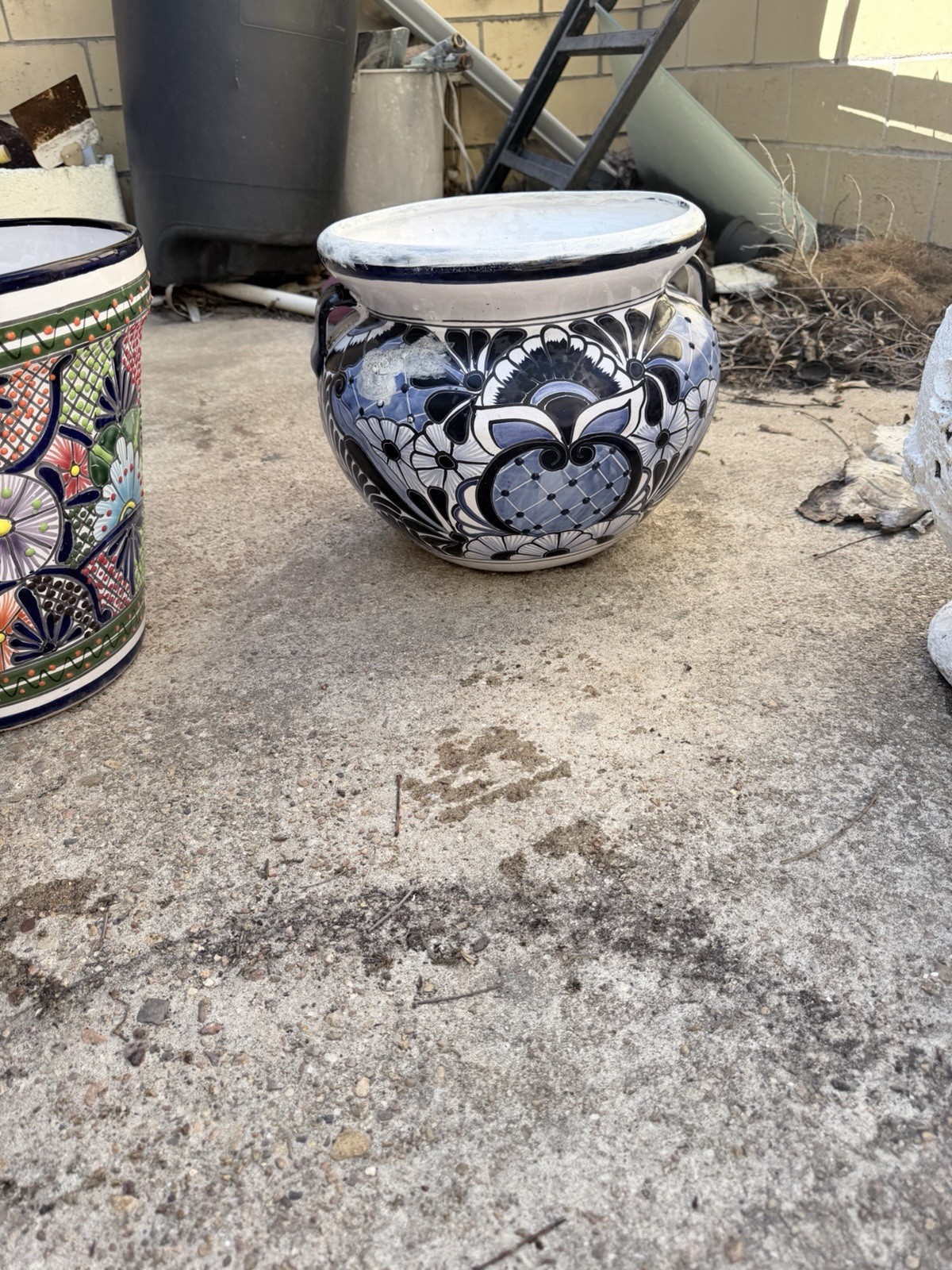 Handmade Multicolor Ceramic Art Pottery Planter, Floral & Animal Designs