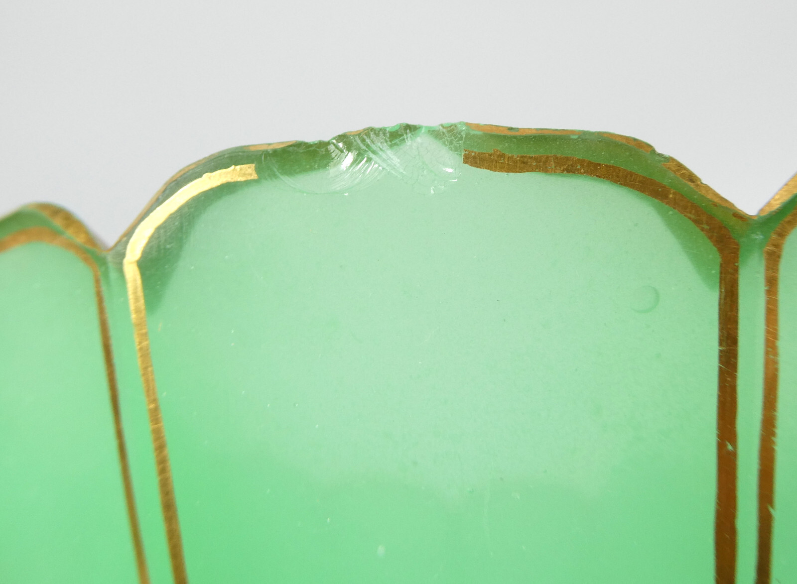 Opal Glass Uranium Glass Bowl 19th Century Opaline