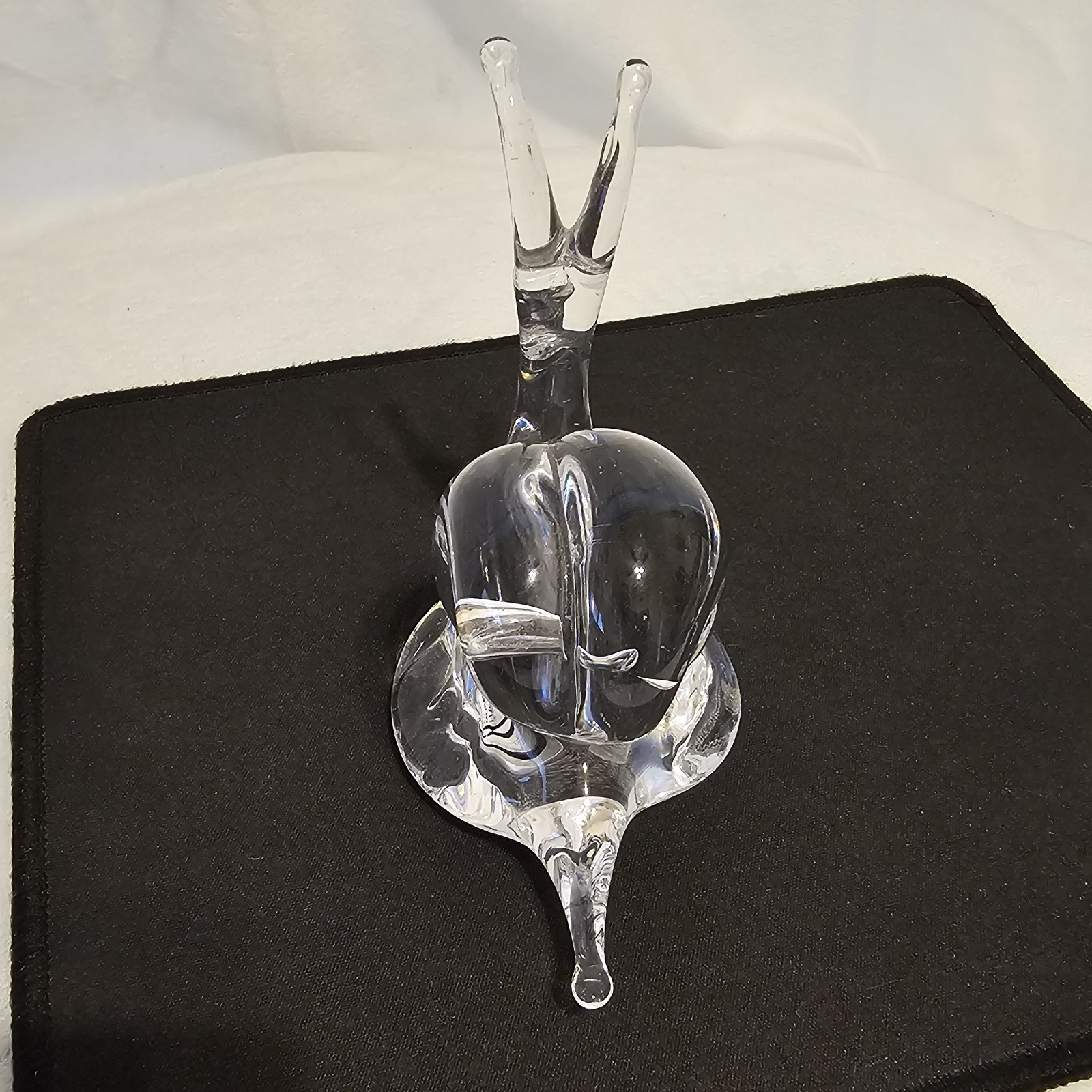 Murano Italy Glass Snail MCM V Nason And C Murano Sticker On Bottom 4×4.5×2.5in