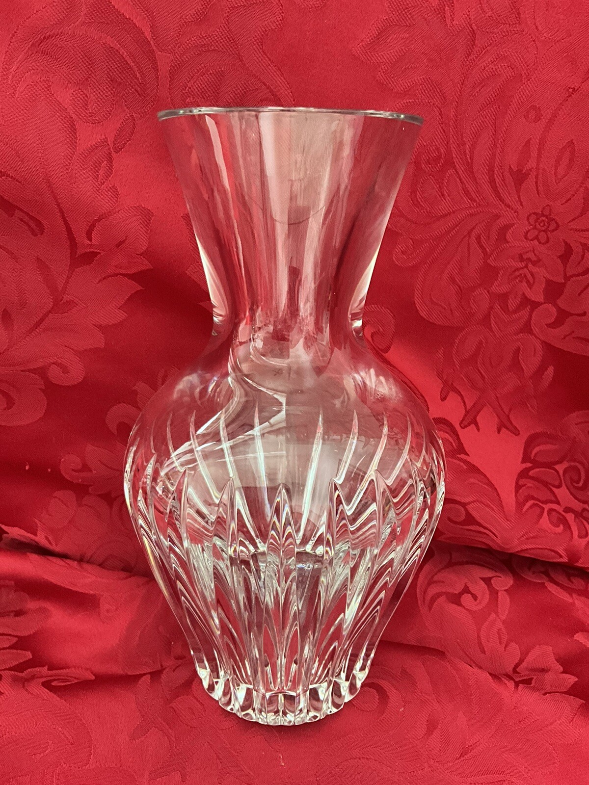 NEW FLAWLESS Exceptional BACCARAT France Art Glass GENEVIEVE Crystal FLOWER VASE