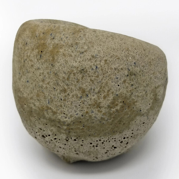 1970s Vase With Crater Glaze by James Lovera