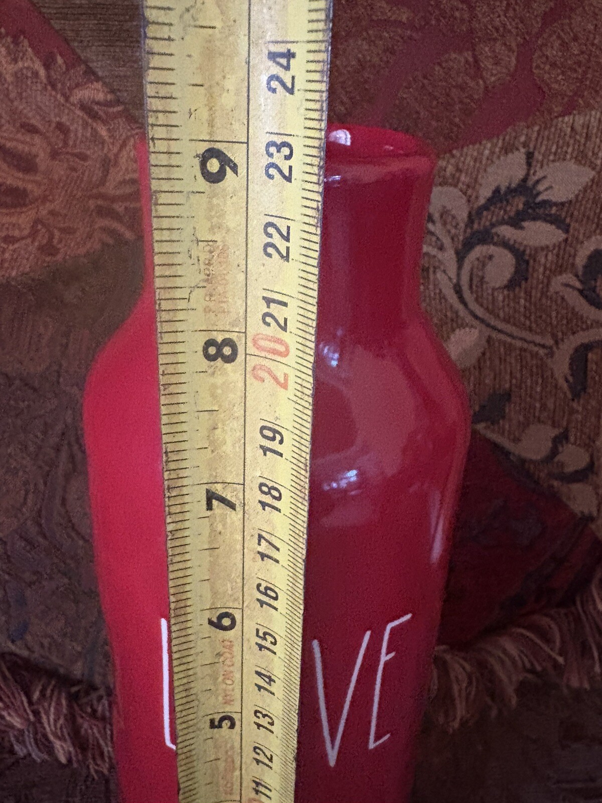 Rae Dunn artesian Red Love flower vase Valentine’s Day, wedding, anniversary