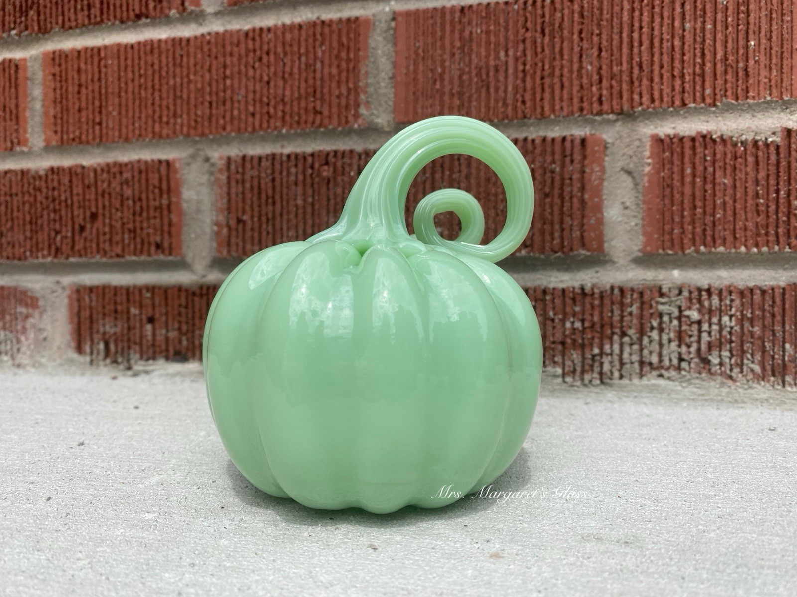 Mosser Glass Jadeite Pumpkin
