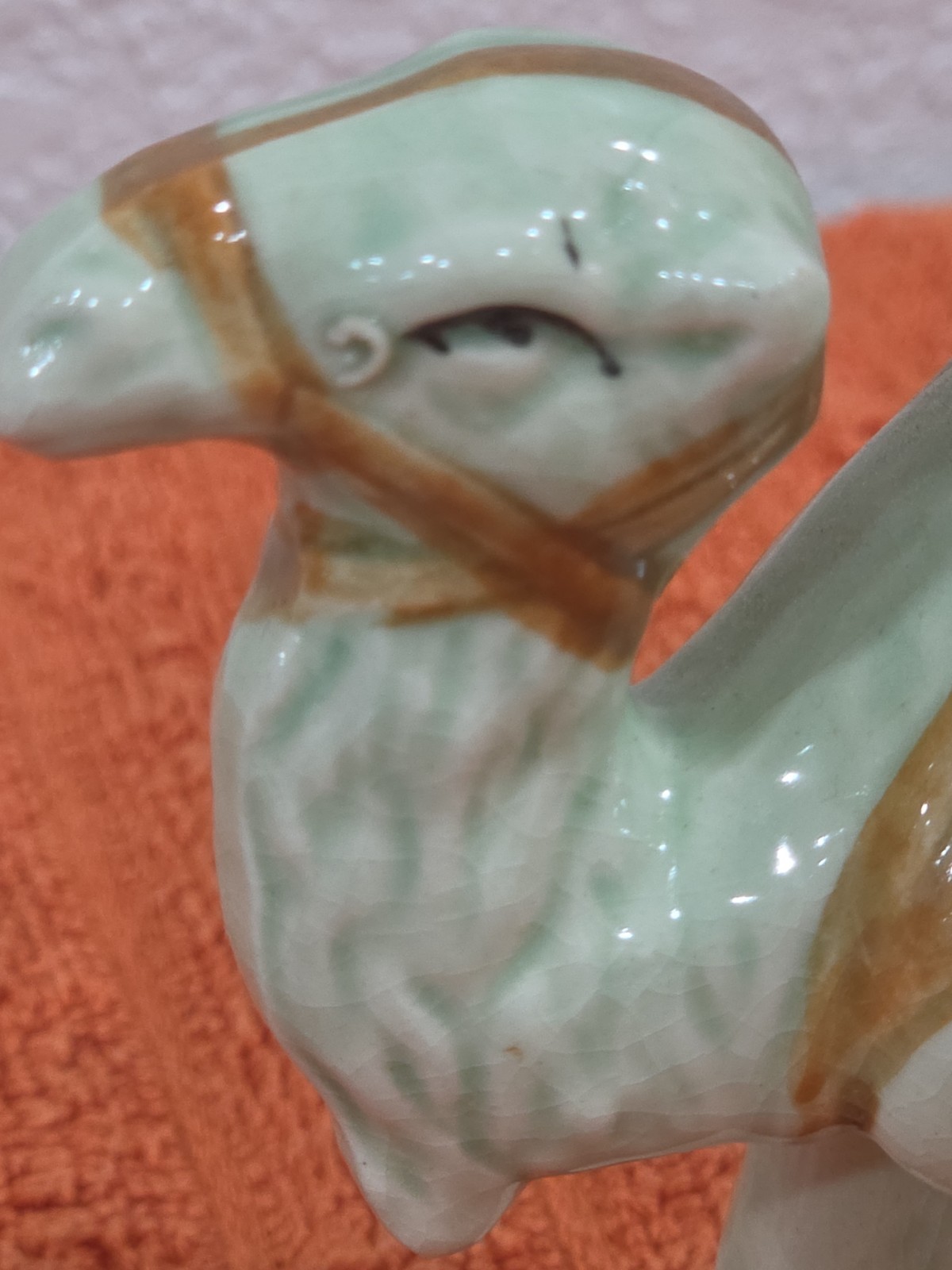 Vintage Glaze Camel Planter Japan 4″ Succulent Pot Art Pottery