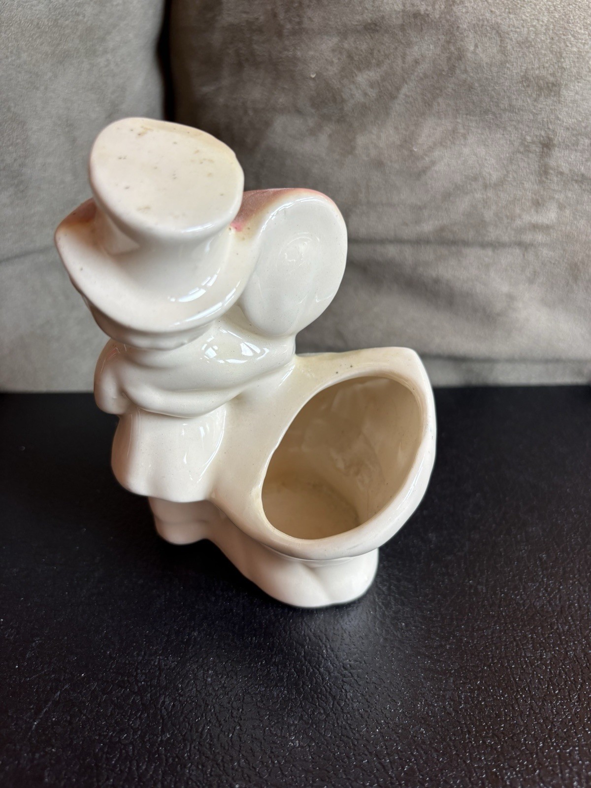 Vintage Shawnee Pottery Boy & Girl Dancing Couple Planter Blue & Pink