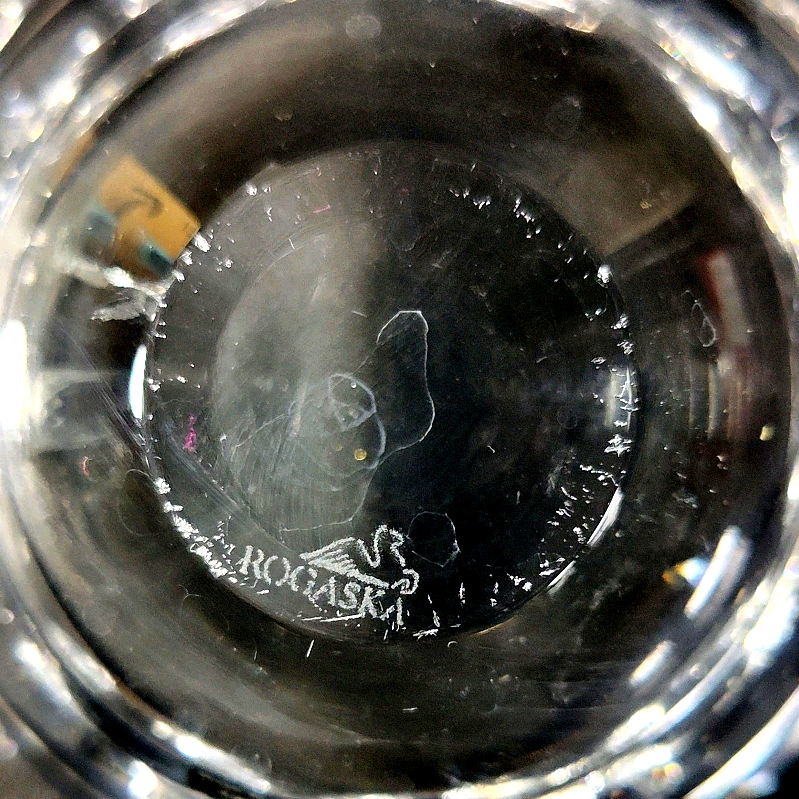 ROGASKA STARLET VOTIVE CANDLE HOLDER, Cut Lead Crystal, 4 1/2″, Signed