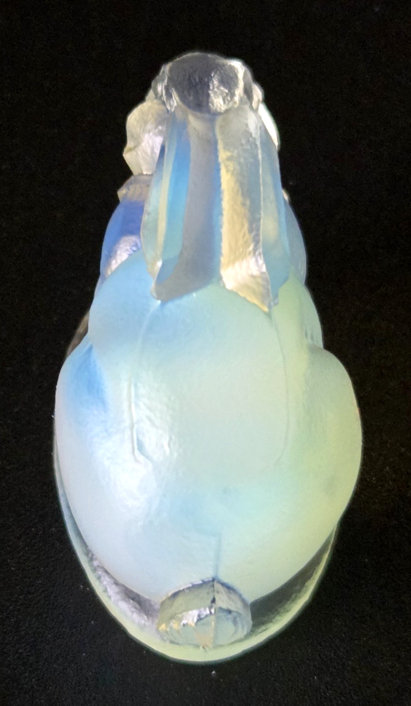 Sabino Opalescent Art Glass Bunny Rabbit Figurine Early Signature MINT