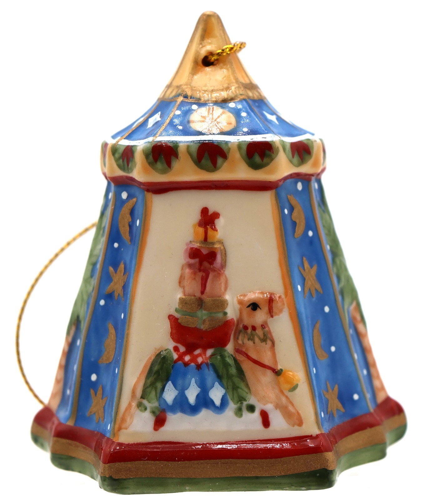Villeroy & Boch Christmas Double Presents Camel Bell Carousel Ornament Ex-Cond