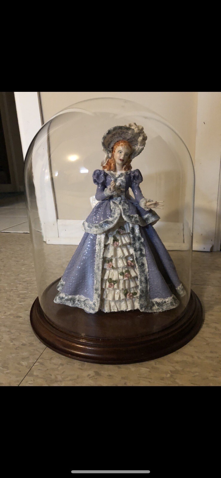 Porcelain Lady In Glass