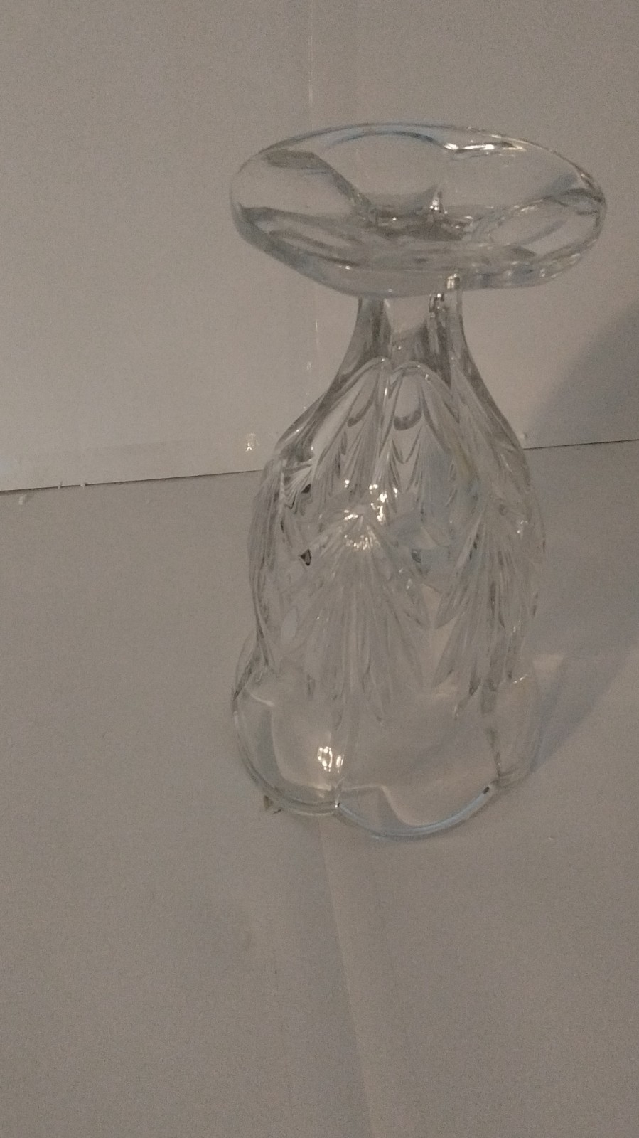 Royal Limited 24% Lead Crystal Tulip Vase Clear Decorative Glass with Box