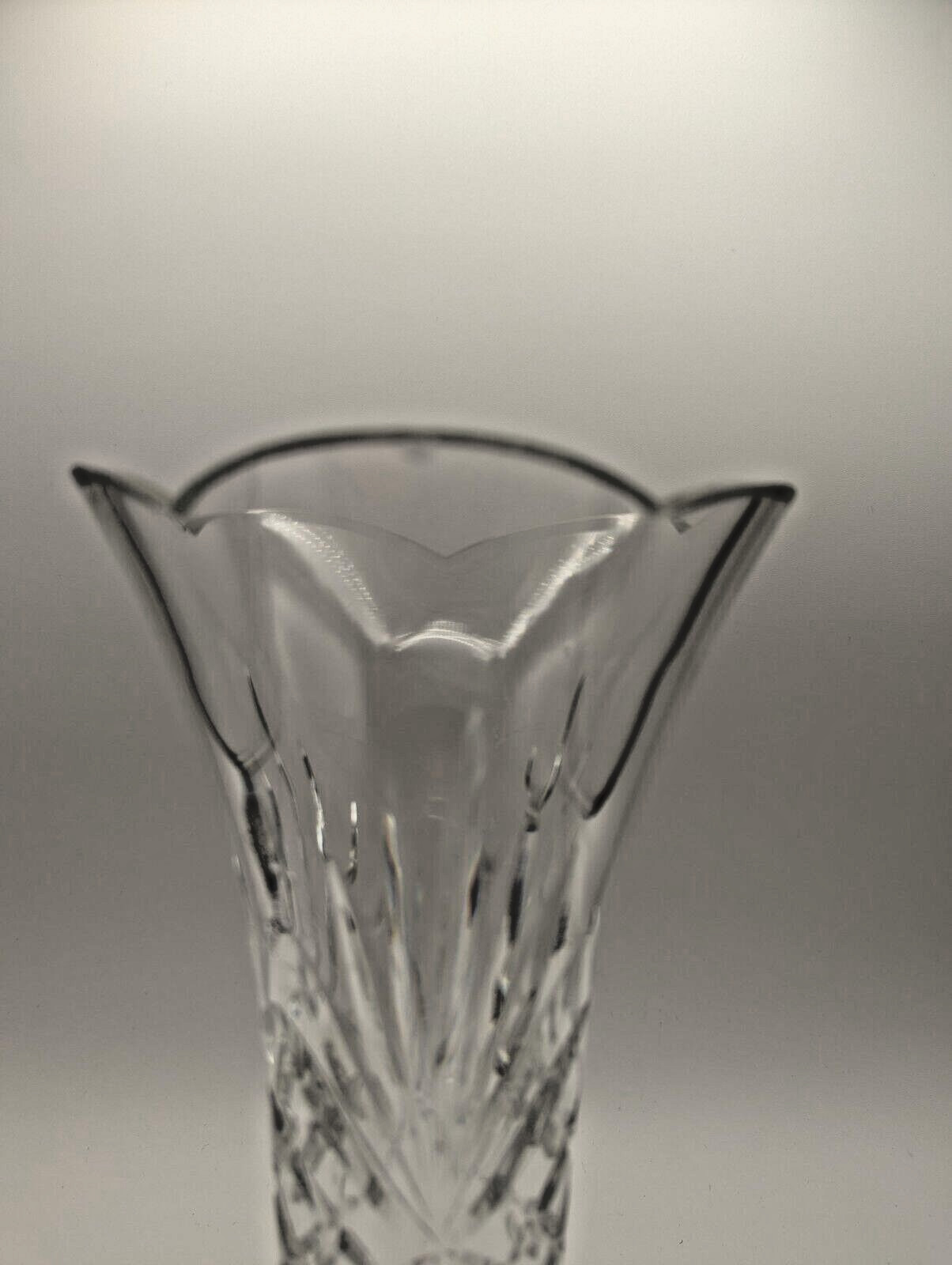 Rogaska Richmond Flower Vase Full Lead Crystal Hand Made in Yugoslavia