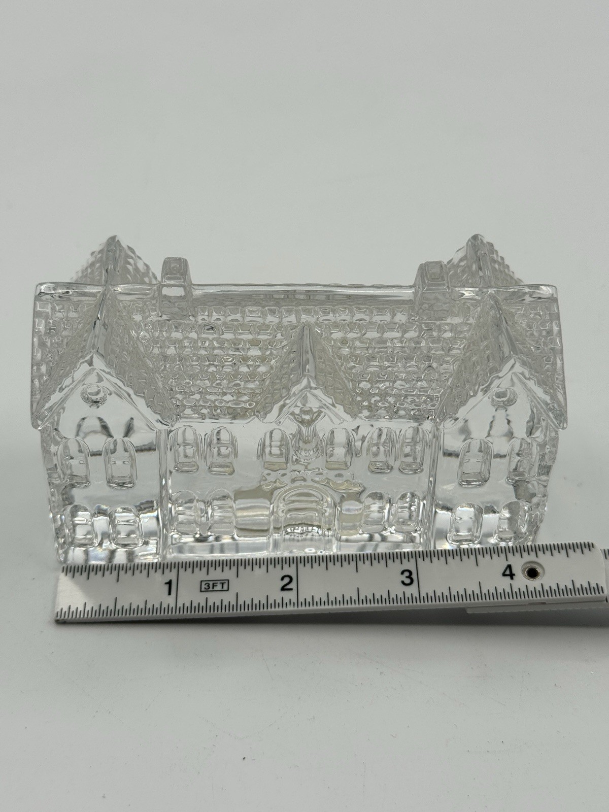 Stamped Waterford Crystal Lismore Village School Desk Paperweight No Box