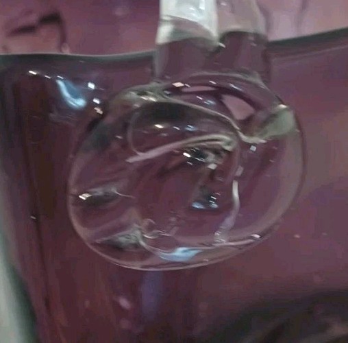 Vintage Amethyst Color,Design Society Art Glass Basket w/Applied Handle ~ LOVELY