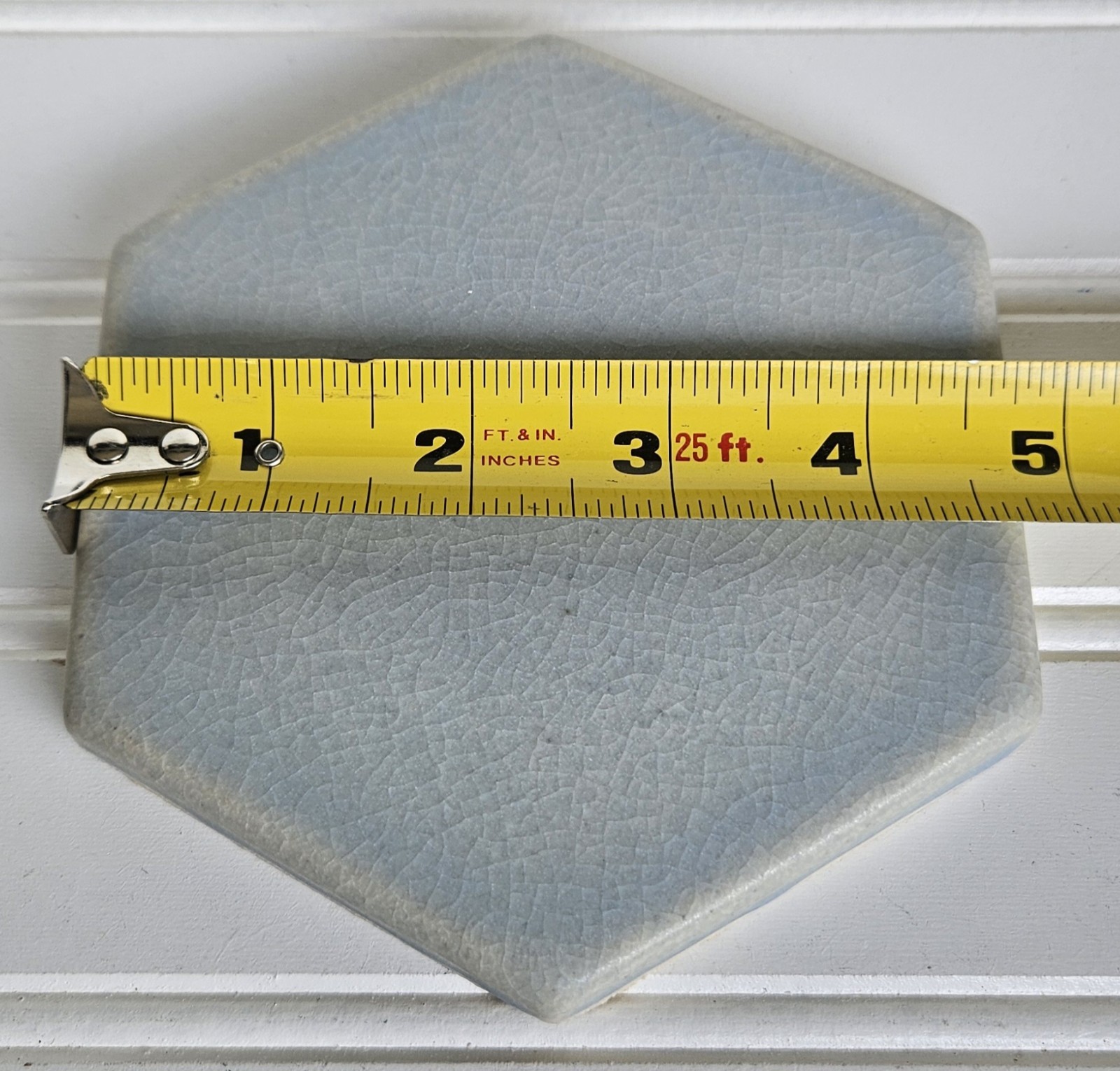 Motawi Tileworks Hexagon Ice Glazed Matte Tile Ann Arbor Michigan 5×5