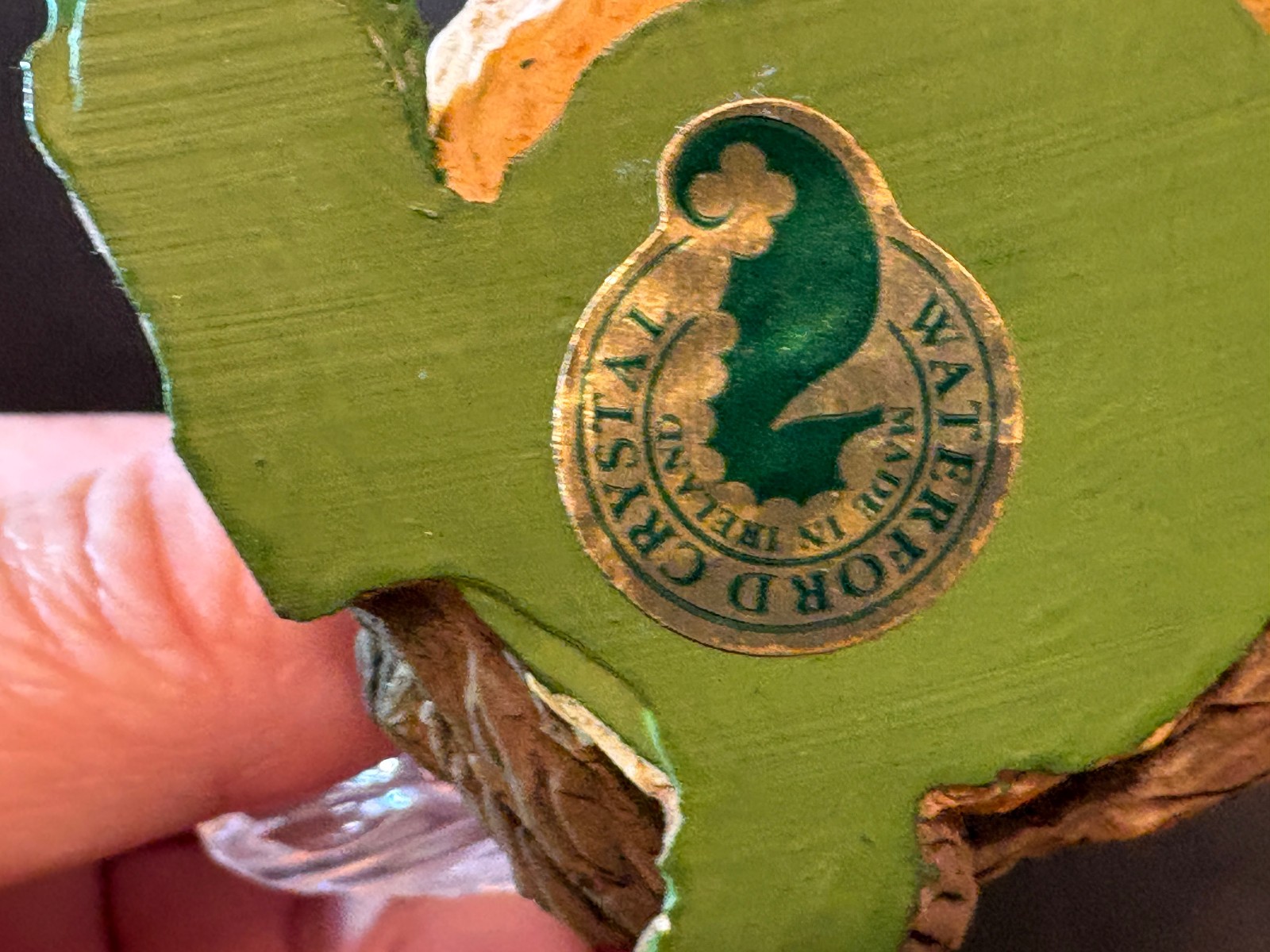 Vintage Waterford Crystal Ireland Elegant Cut Bird & Nest Figurine Paperweight