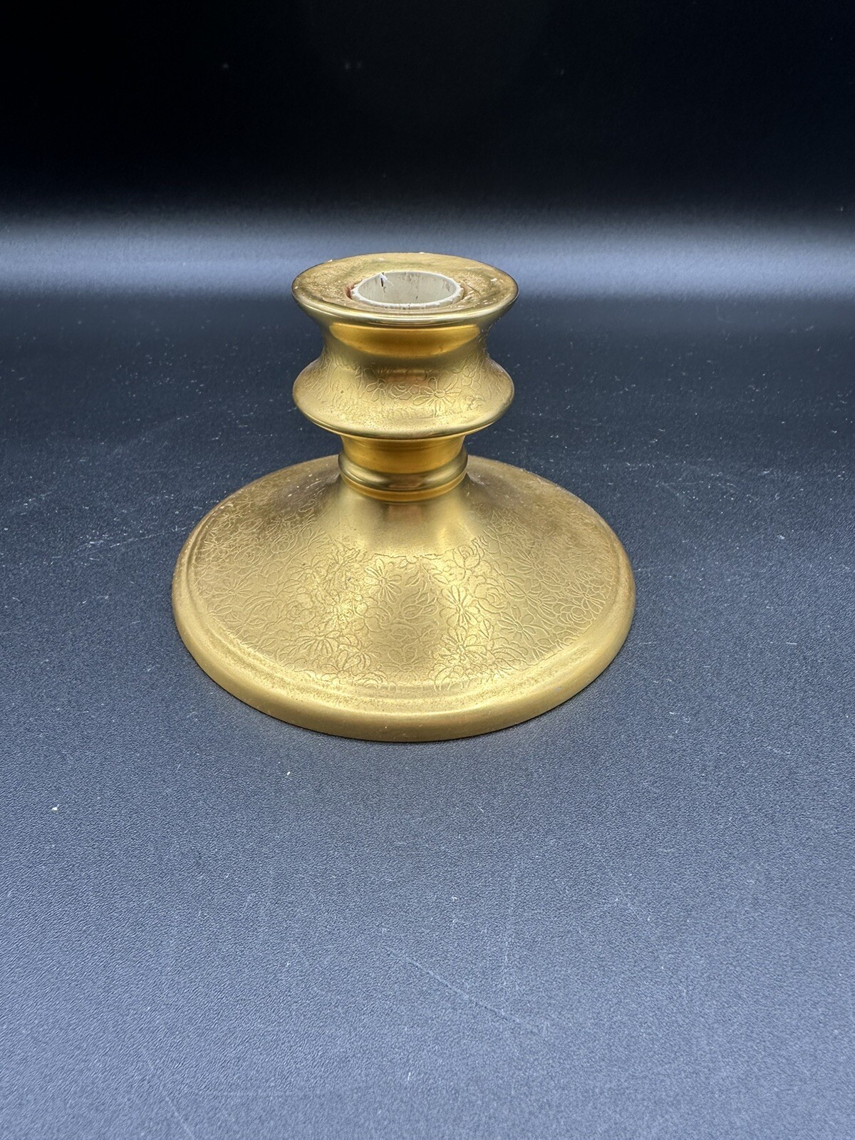 Vintage PICKARD GOLD ENCRUSTED CANDLE HOLDER Early Stamp Rare 792