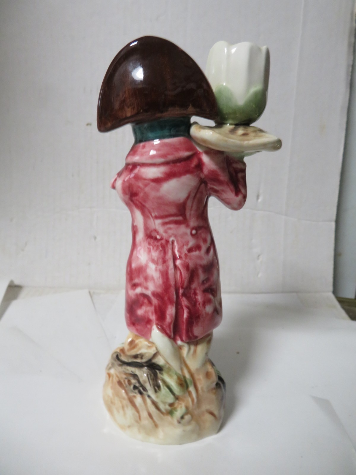Majolica R Tallin Anthropomorphic Mr Frog Candle Stick Holder