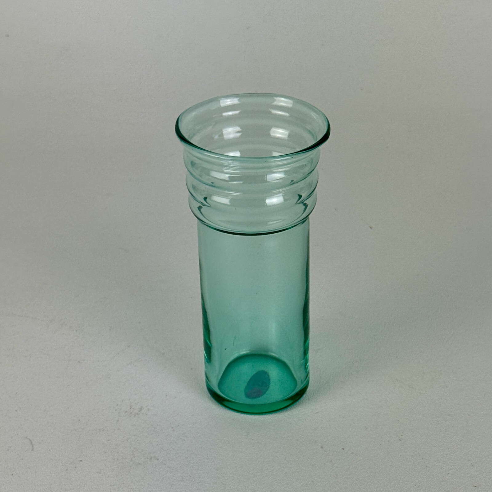 Vintage Italian Curved Art Glass Vase by Ajeto Bohemia For Alterego Italy, 1990s