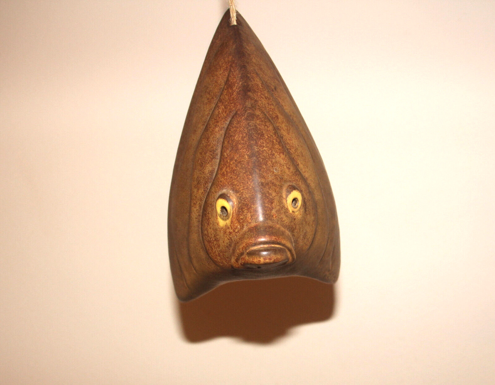 McAfee Pottery ANGELFISH Hanging Wind Chime Vint 1960’s Very RARE-Signed 6.75″