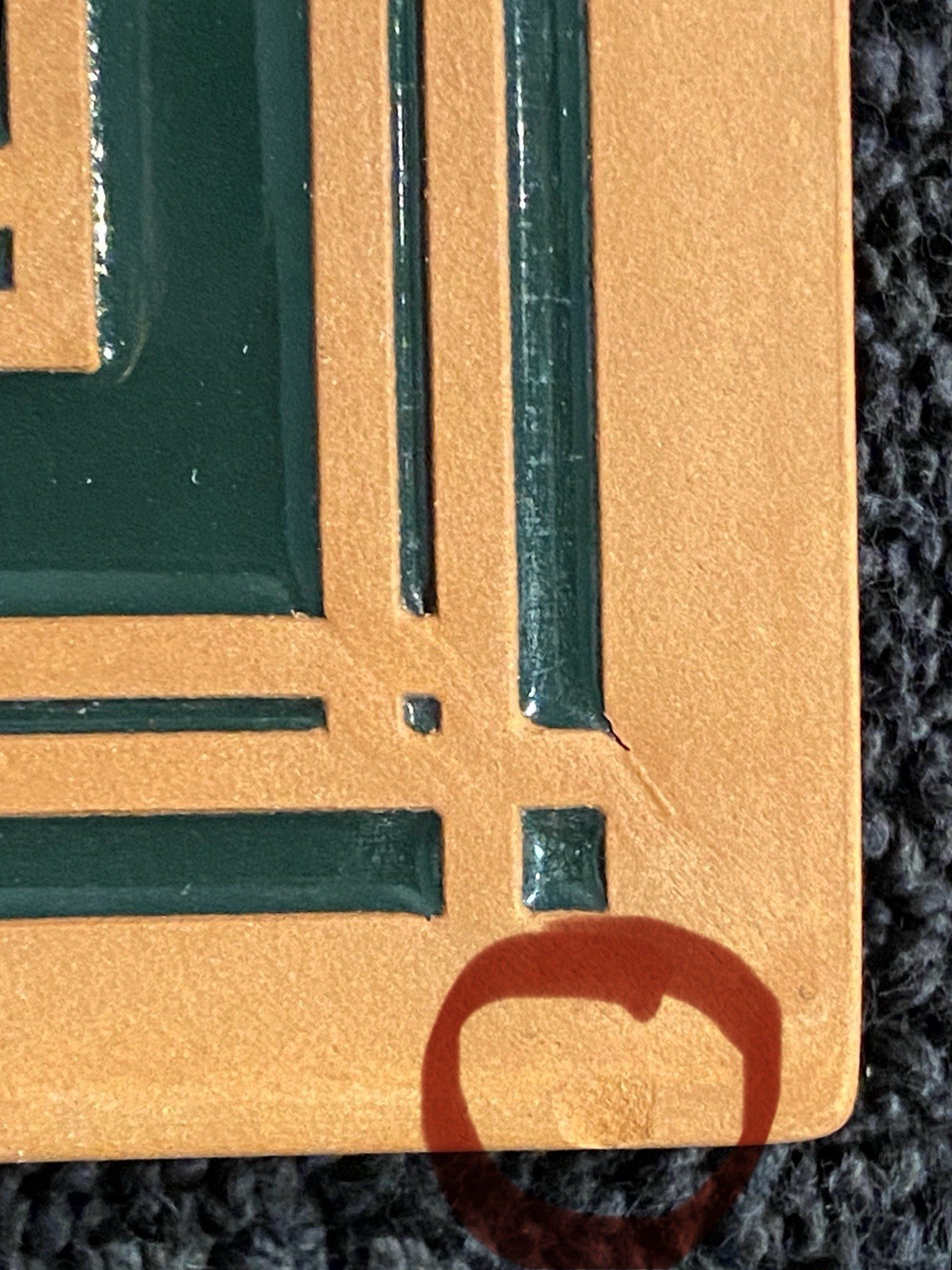 Frankoma Pottery Frank Lloyd Wright Willits Skylight Terracotta Tile Trivet