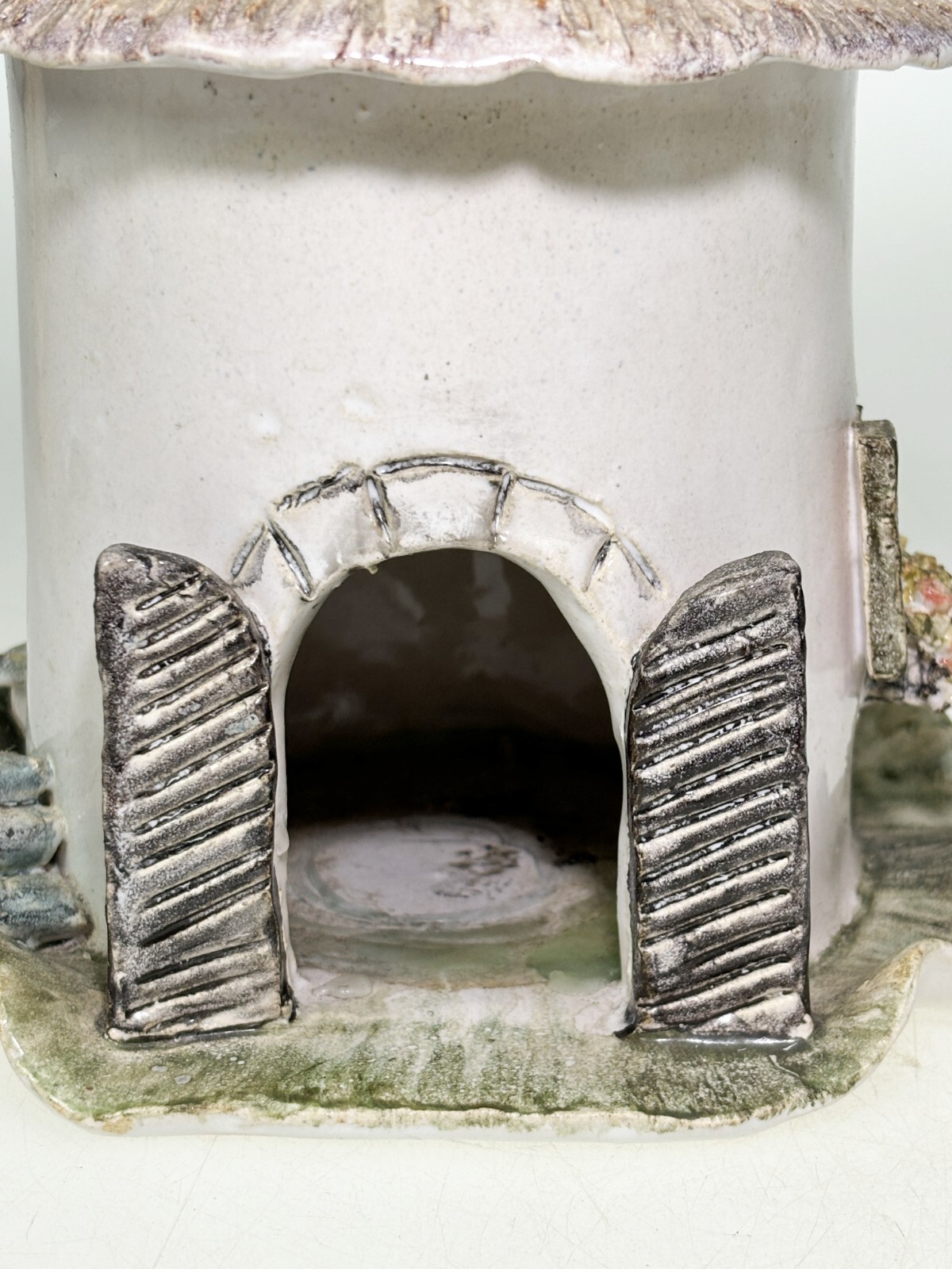 Luise Kressel Pottery Stoneware Tealight Candle Warmer Roundhouse Art Cottage