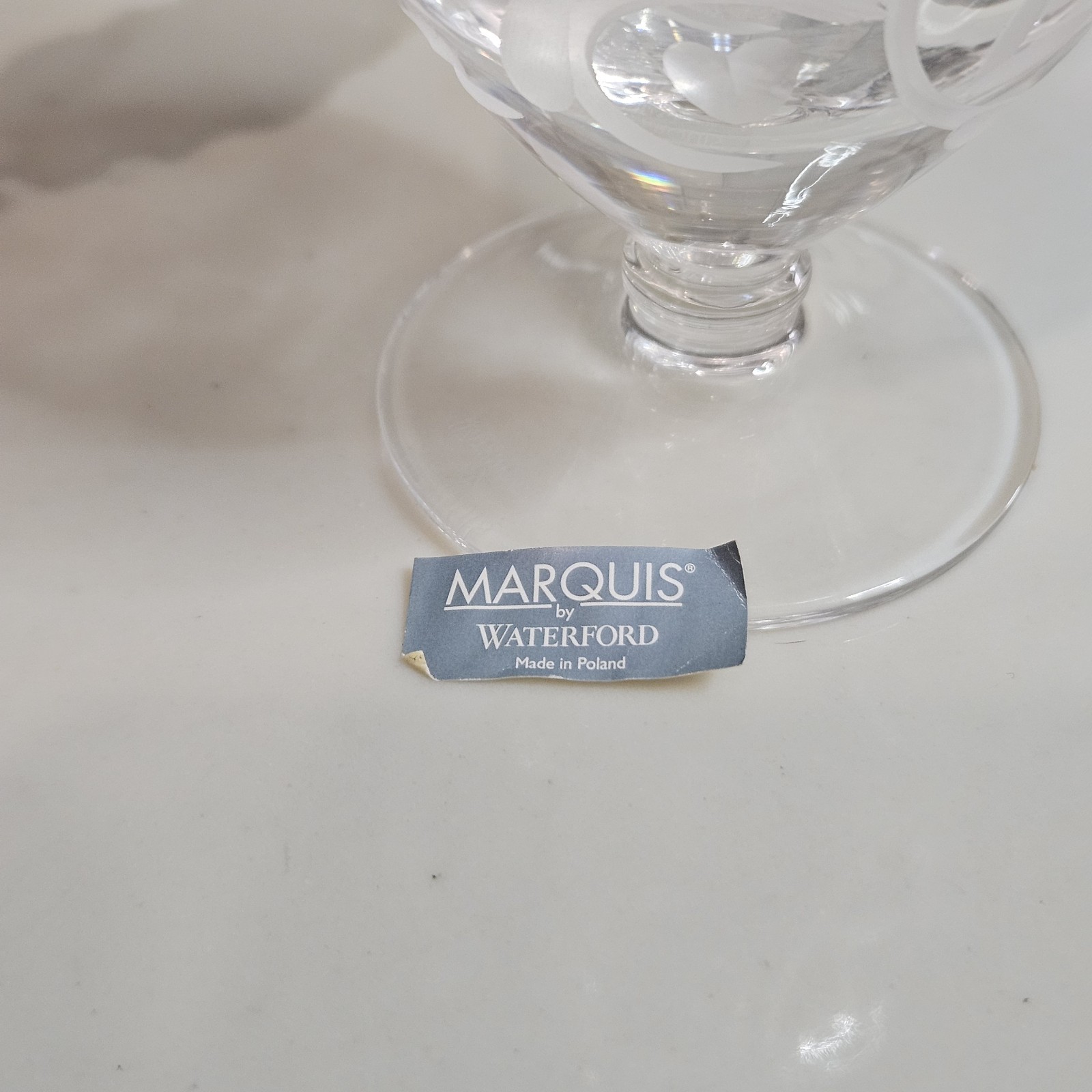 Marquis by Waterford Crystal Perfume Bottle Yours Truly Etched Heart Stopper
