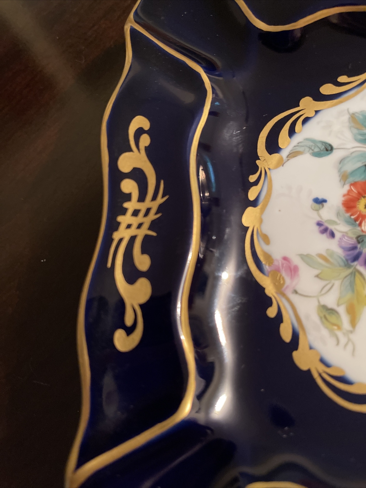 Limoges Antique hand painted ashtray/ trinket dish