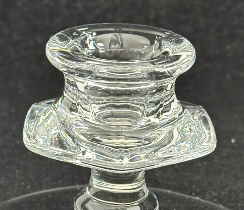 Fostoria Fairfax Glass Candlestick Holder Vintage 2 7/8″
