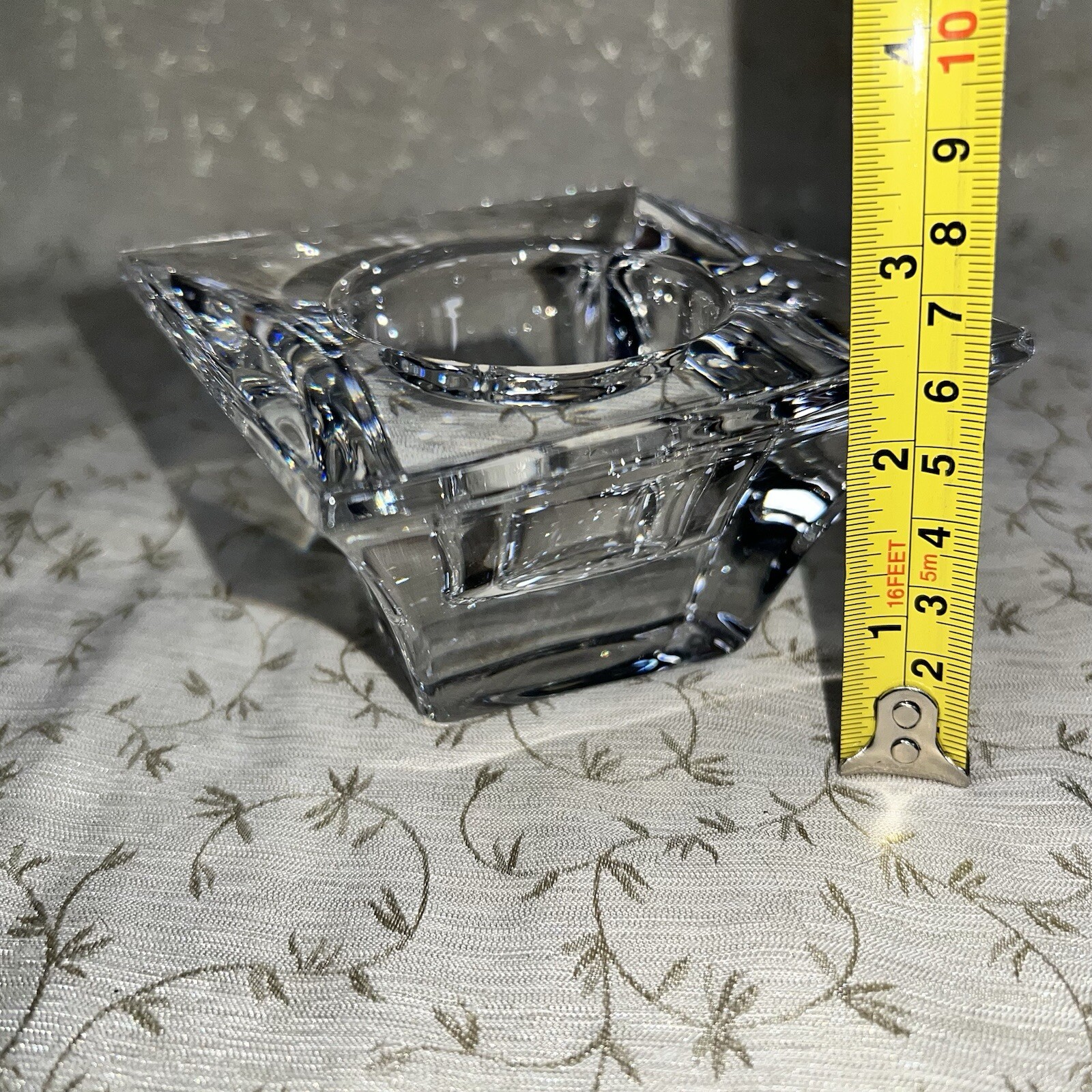 2001 Mikasa Royal Limited 24% Full Lead Crystal Tea Light Votive Candle Holder