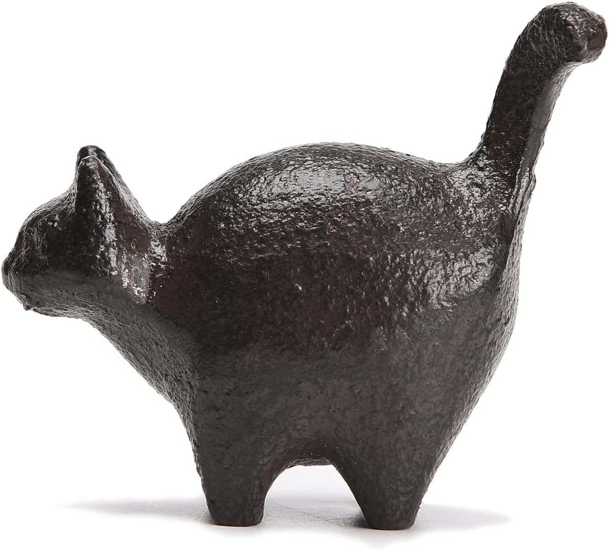 BRASSTAR Cast Iron 2” Cat Statue Paper Weights Cute Animal Figurine Desk Off…