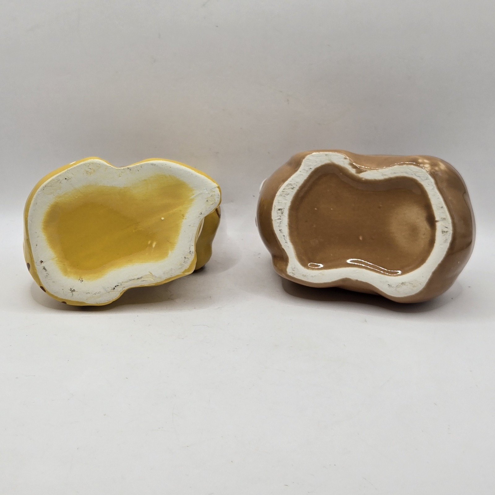 Small Animal Planters set of Two Cute Animals Seal & Jaguar