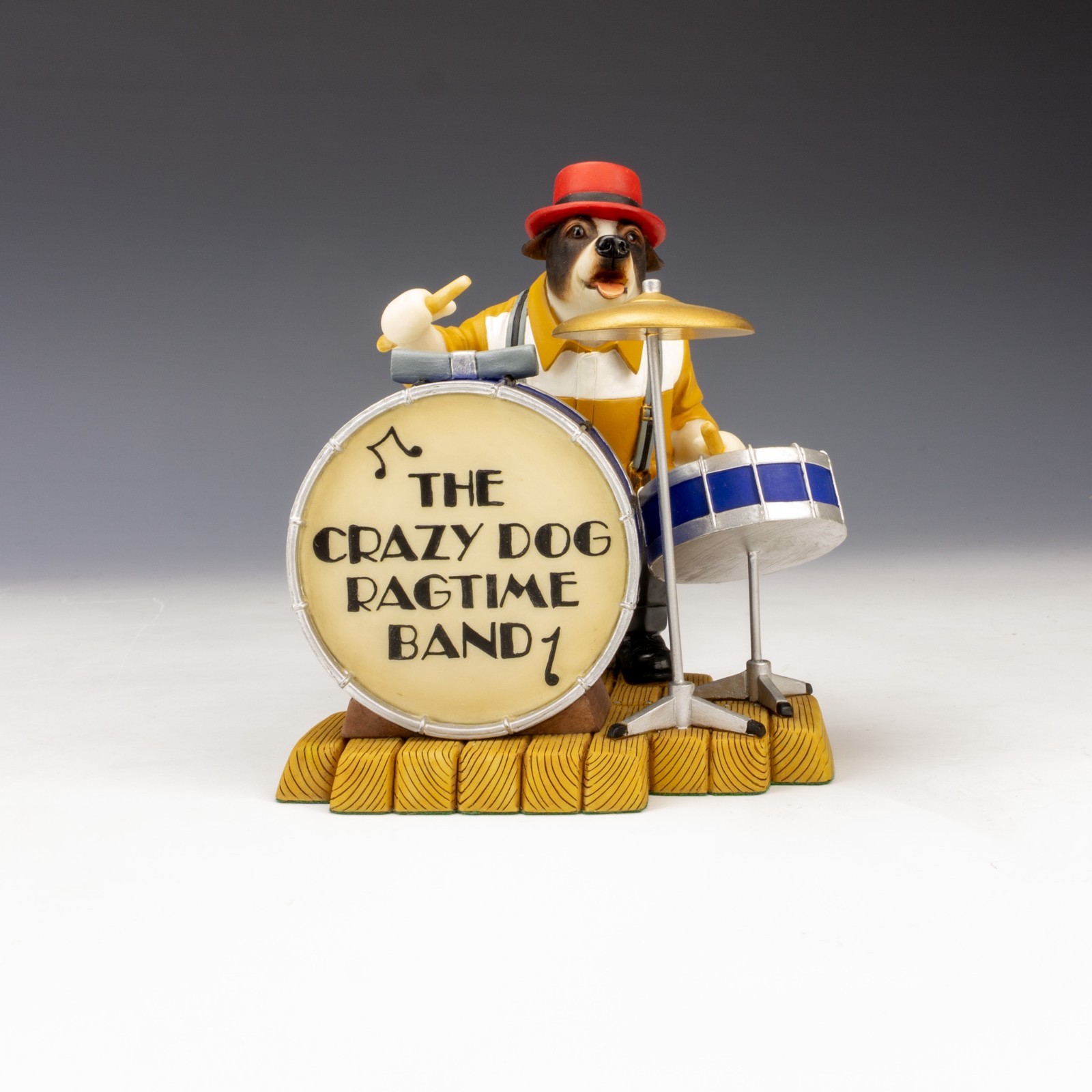 Robert Harrop Doggy People – DP141 ‘Stomping’ Jackie Russell Dog Drummer Figure
