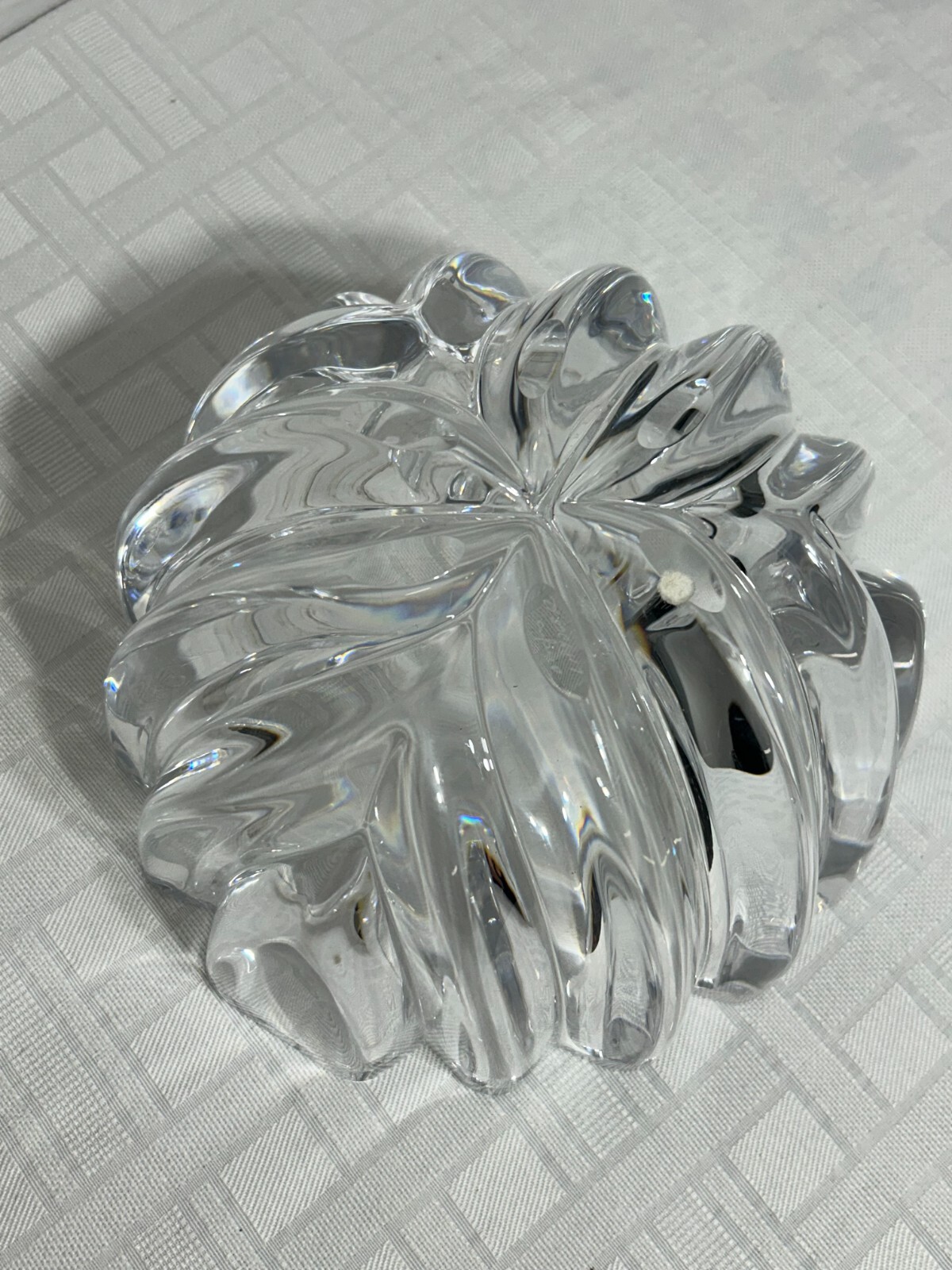 EXQUISITE ORREFORS CRYSTAL CENTERPIECE BOWL SIGNED & NUMBERED BY LARS HELLSTEN