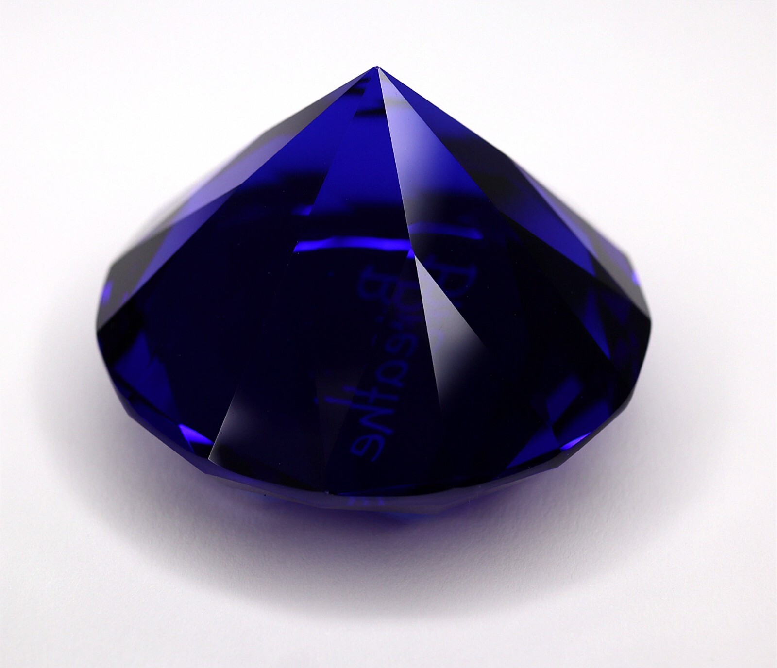 Sapphire Blue Paperweight – Weight: 4.3 oz – Measures 2 3/8″ – Text: Breathe