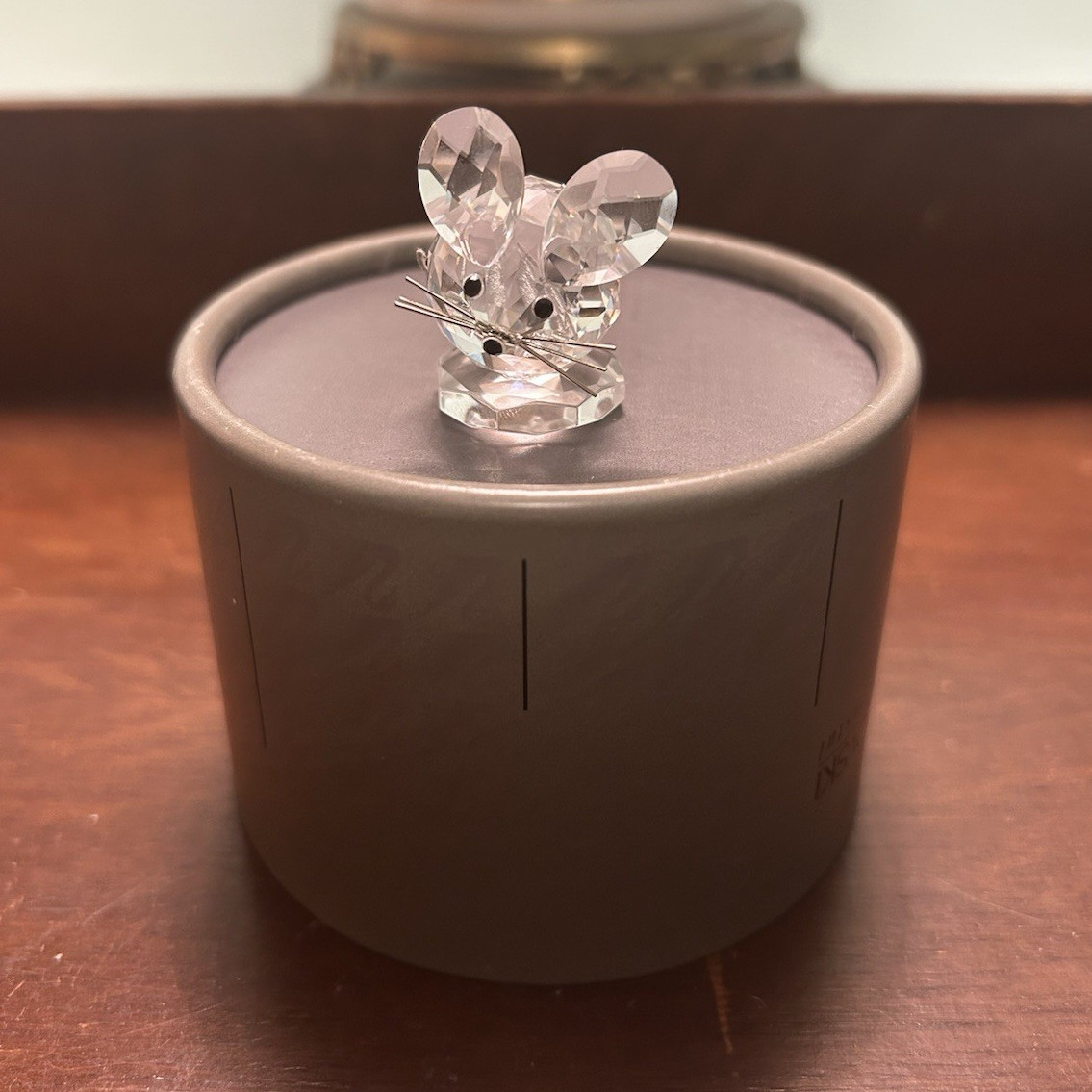 Swarovski Replica Mouse Clear Cut Crystal Figurine Austria Box MPN A 7606