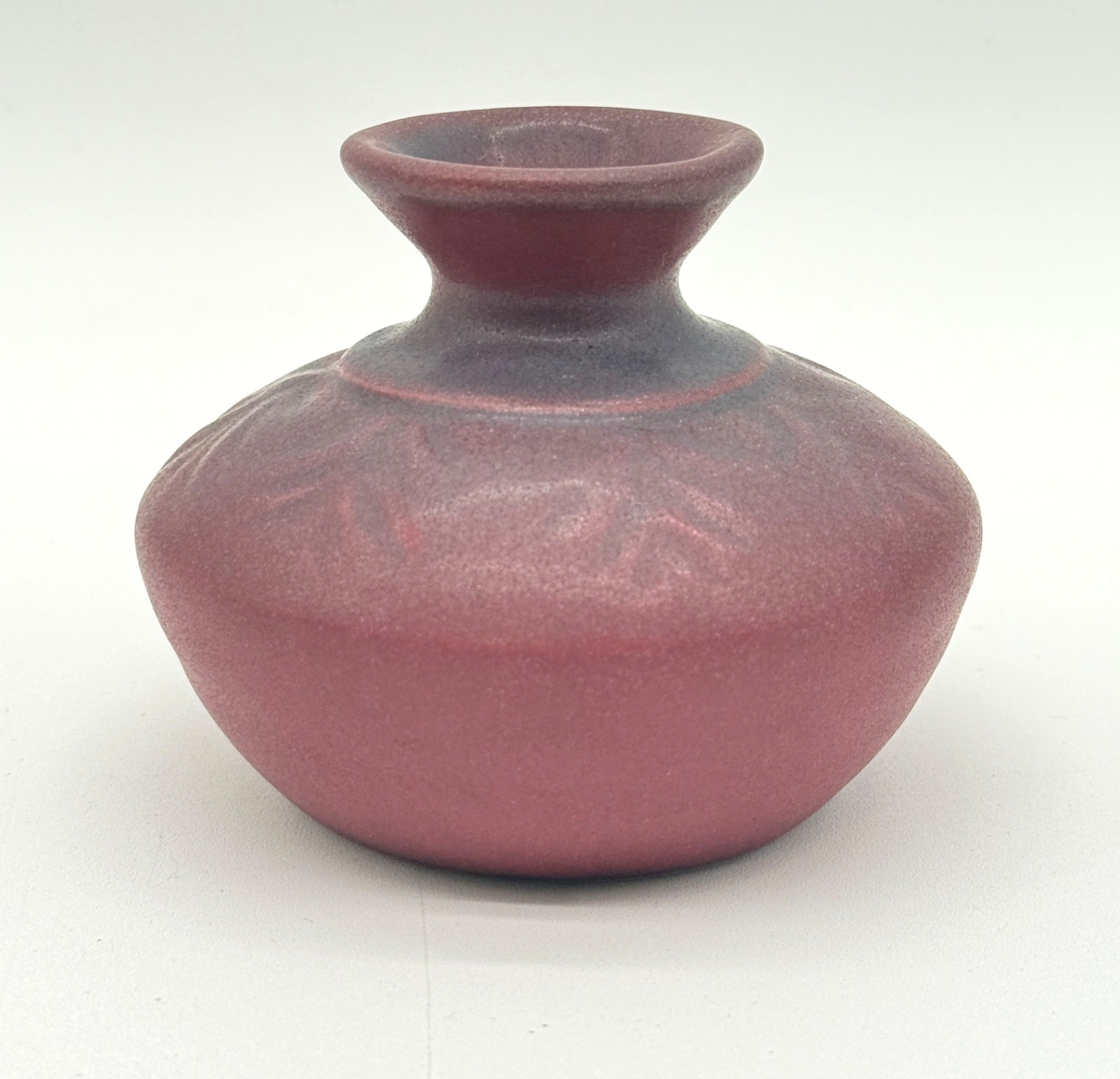 Vintage Van Briggle Small Mulberry Bud Vase, Hand Decorated Original