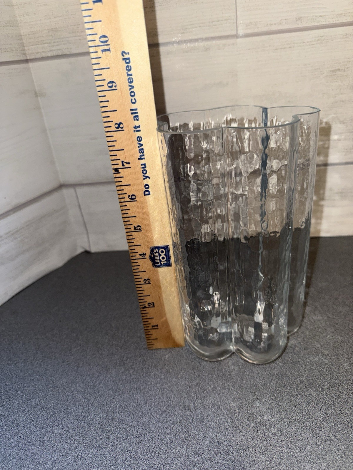 Sea Glasbruk Kosta Sweden Crystal Rune Strand Pauline Vase 1960’s