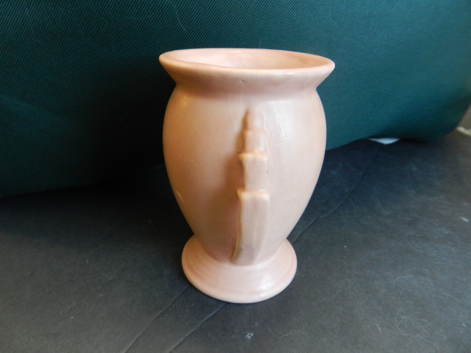 Vtg Haeger Vase – Pink (1933-34) – Art Deco American Pottery – Labeled Beauty