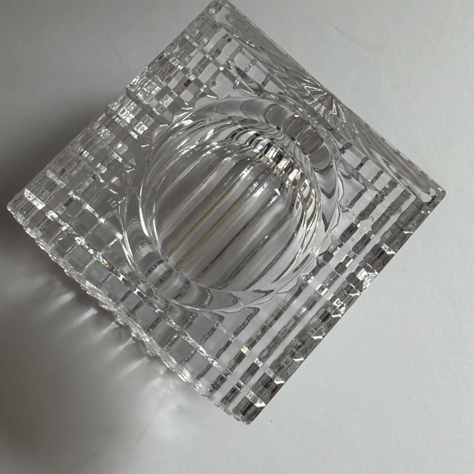 Late 20th Century Cut Crystal Vide Poche