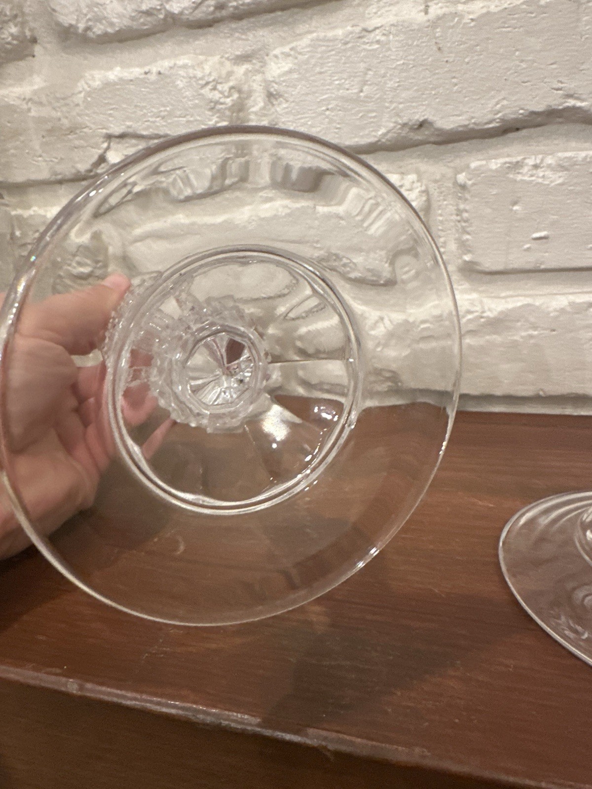 2 Cristal d’Arques Paris France Durand Longchamp Crystal Candlestick Holders
